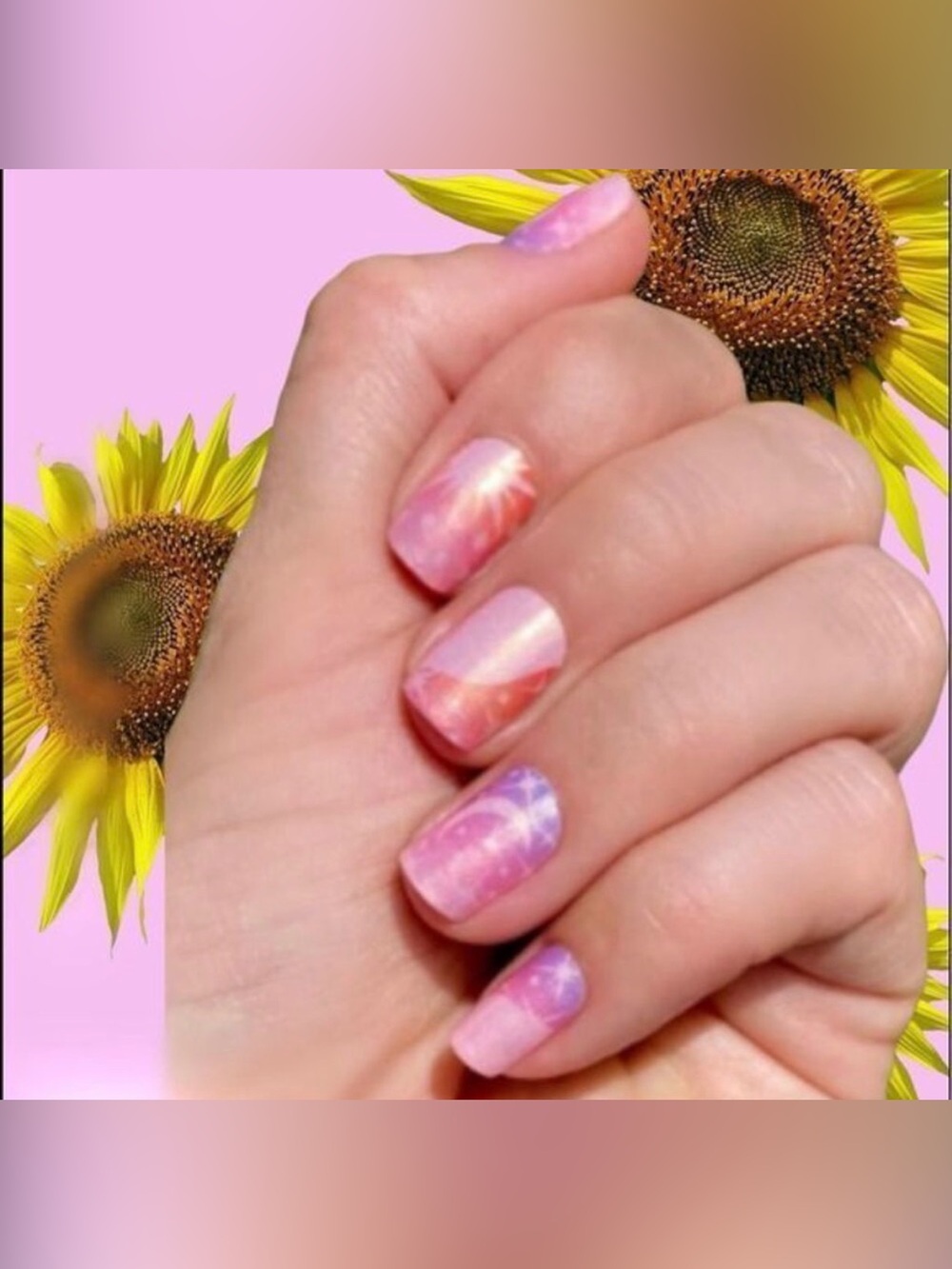 Color Street Star-Crossed, stars and moon design Limited Edition nail strips
